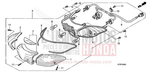 FEUX COMBINES ARRIERE PES125A de 2010
